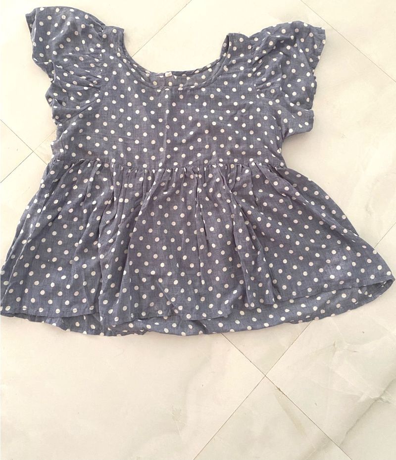Cute Polka Dot Tunic Top