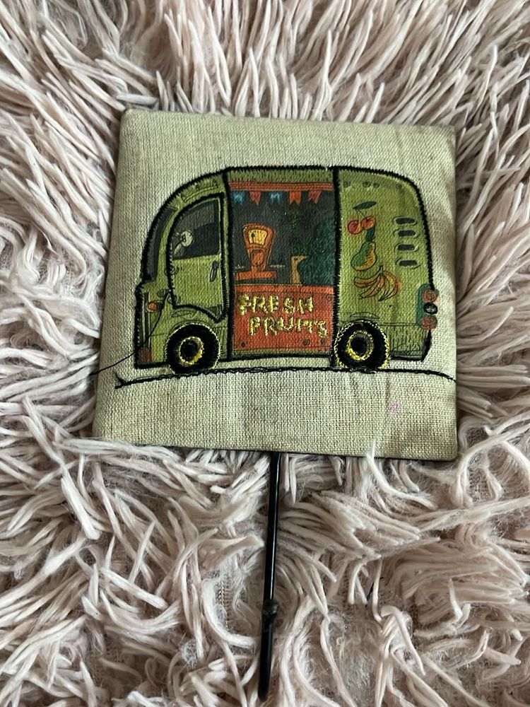 Embroidered Fresh Fruit Van Decor