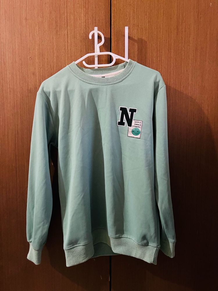 Mint Green Graphic Sweatshirt