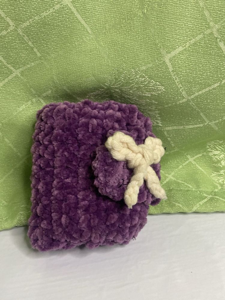 Cute Purple Crochet Wallet