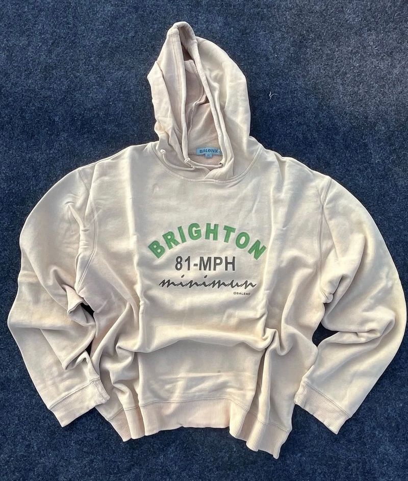 Beige "BRIGHTON 81-MPH" Hoodie