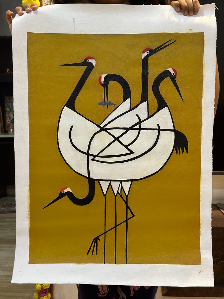 Crane   painting