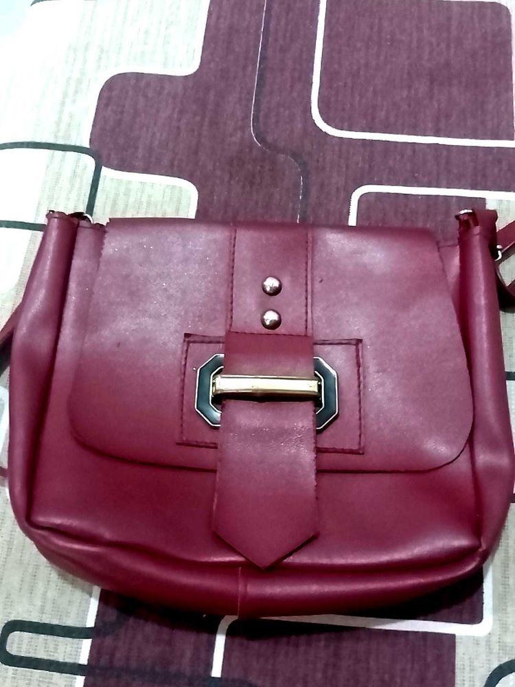 Maroon Crossbody Bag