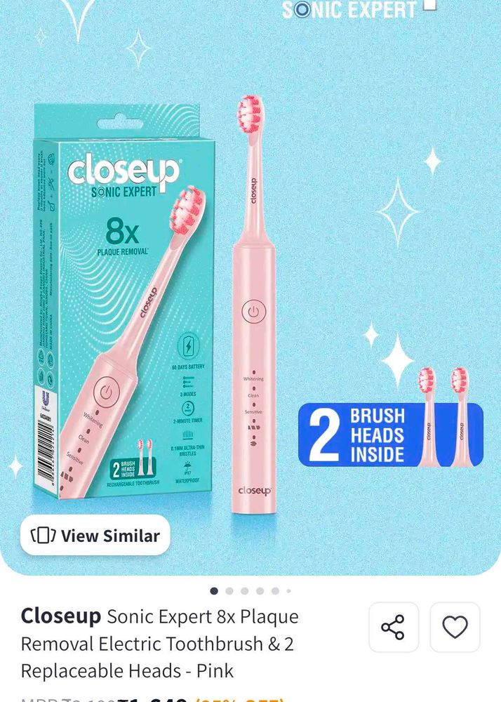 Closeup Sonic Expert Toothbrush