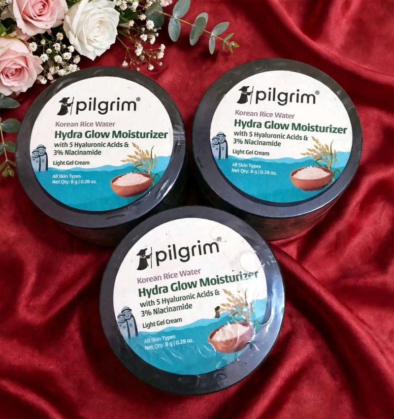 PACK OF 3 💖 PILGRIM FACE MOISTURIZER - HYDRATION