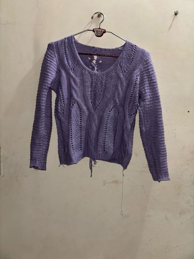 Lavender Knit Sweater