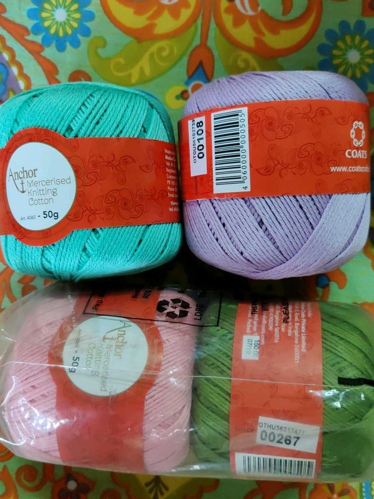Anchor &amp; Coats Knitting Cotton Yarn Bundle