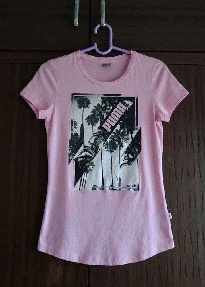 Puma Pink Graphic T-Shirt