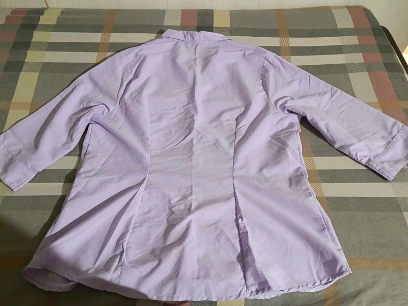 Light Purple Button-Up Top