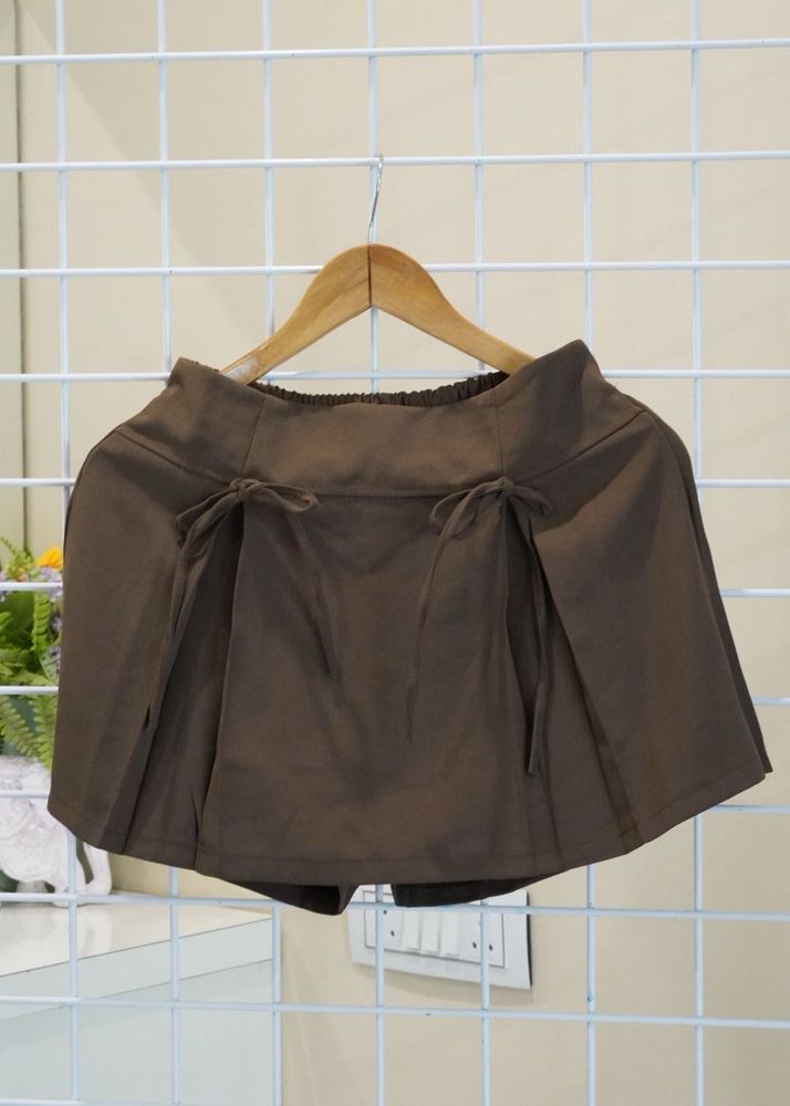 Brown Skort with Ties
