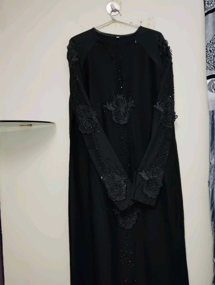 Elegant Black Arabic Style Abaya