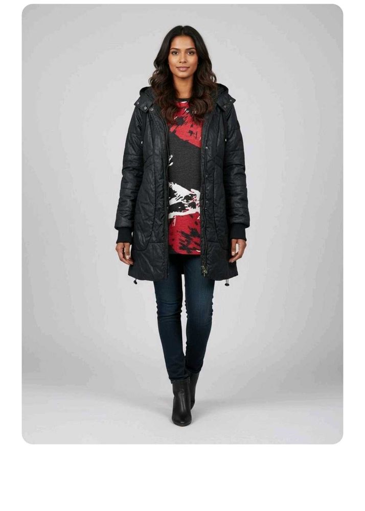 Stylish Black Winter leather jacket and dress free
