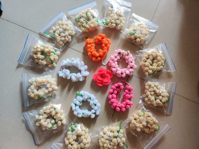 Handmade Flower Hair Ties