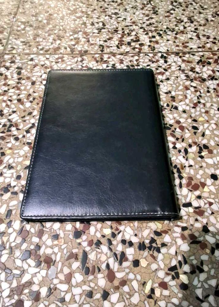 Classic Black Leather File Holder
