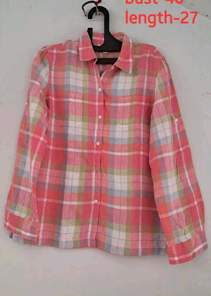 Women's Plaid Long Sleeve Shirt