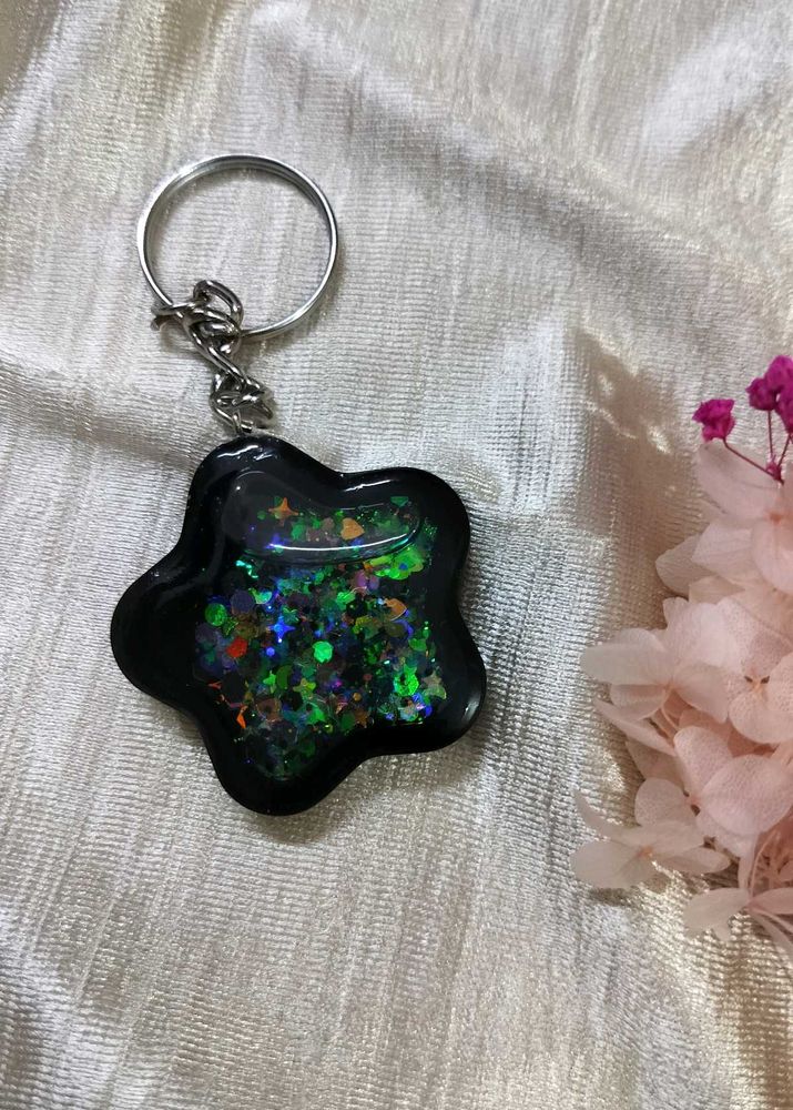 Sparkly Star Keychain