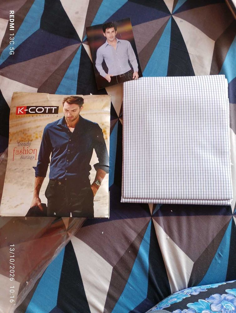 Men's Trendy Checked Shirt Fabric