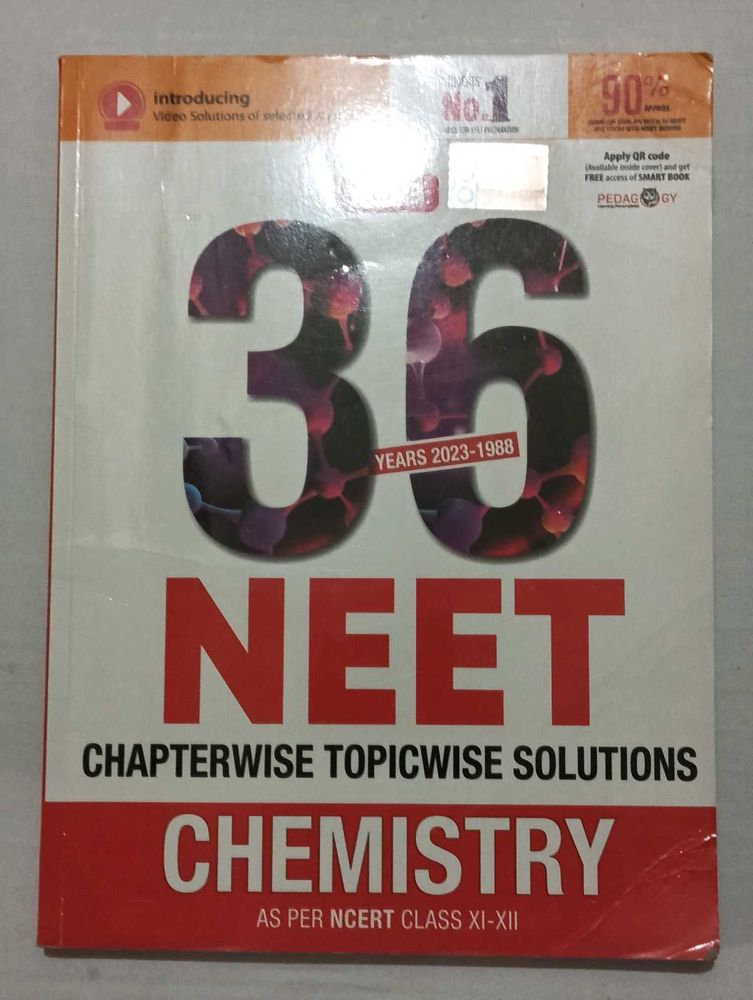36 Years NEET Chemistry Solutions Book