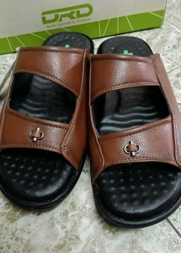 Men's Brown Leather Sandals
