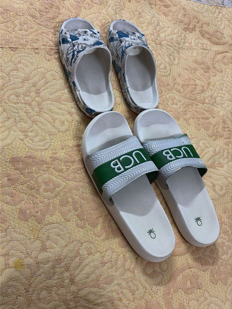 Stylish UCB &amp; Printed Flip Flops no. 5 &amp; 3