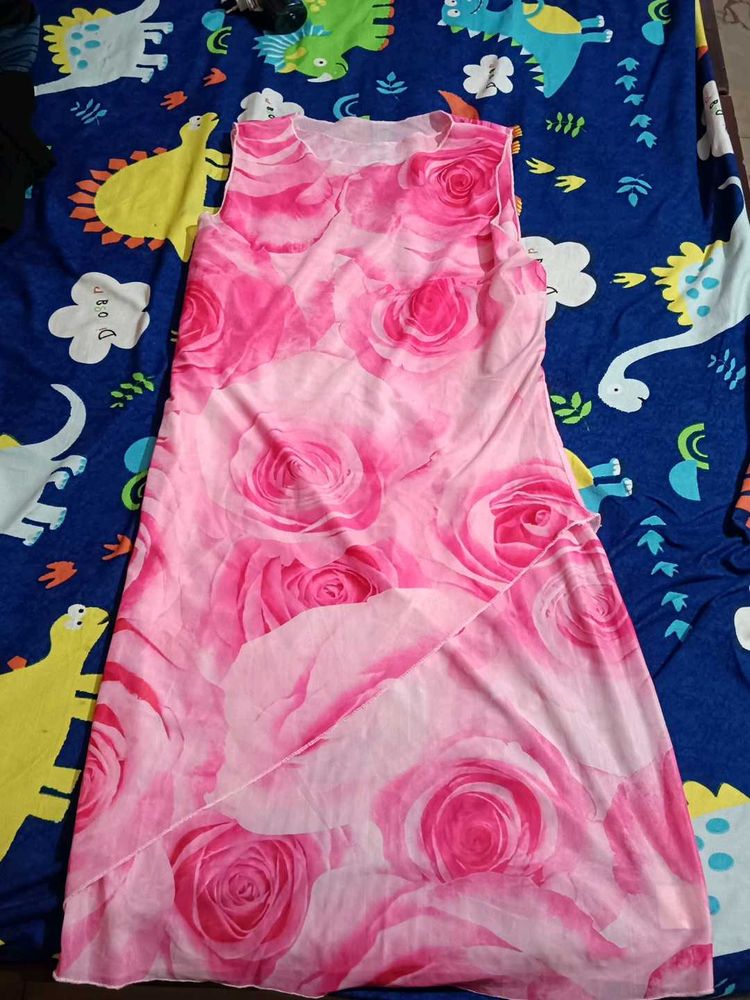 Vintage Rose Print Dress