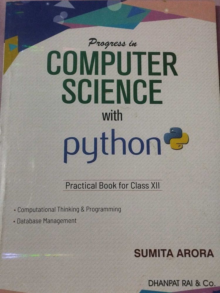 Computer Science with Python Class XII - Sumita Ar
