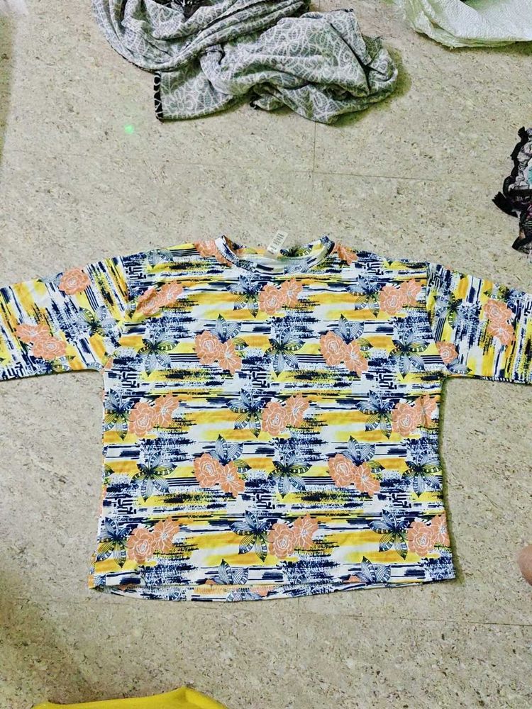 Vibrant Floral Print Tunic