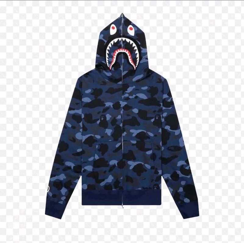 BAPE Shark Camo Full Zip Hoodie