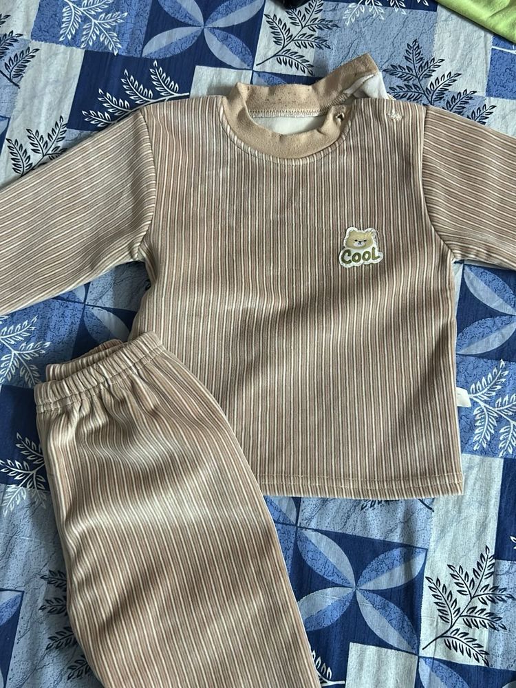Cute Striped Pajama Set for Kids