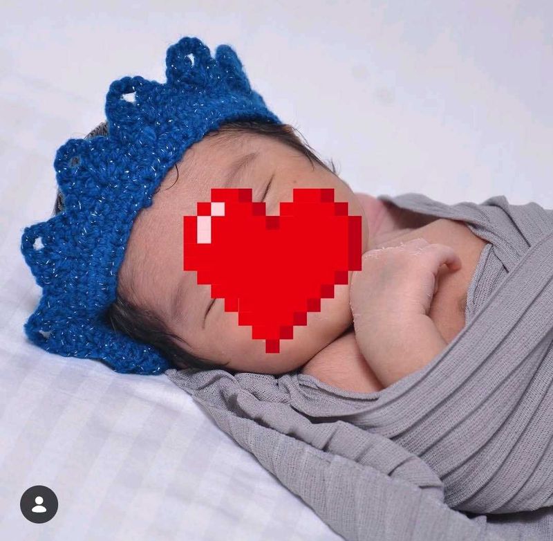 Blue and Pink Crown Photography Prop