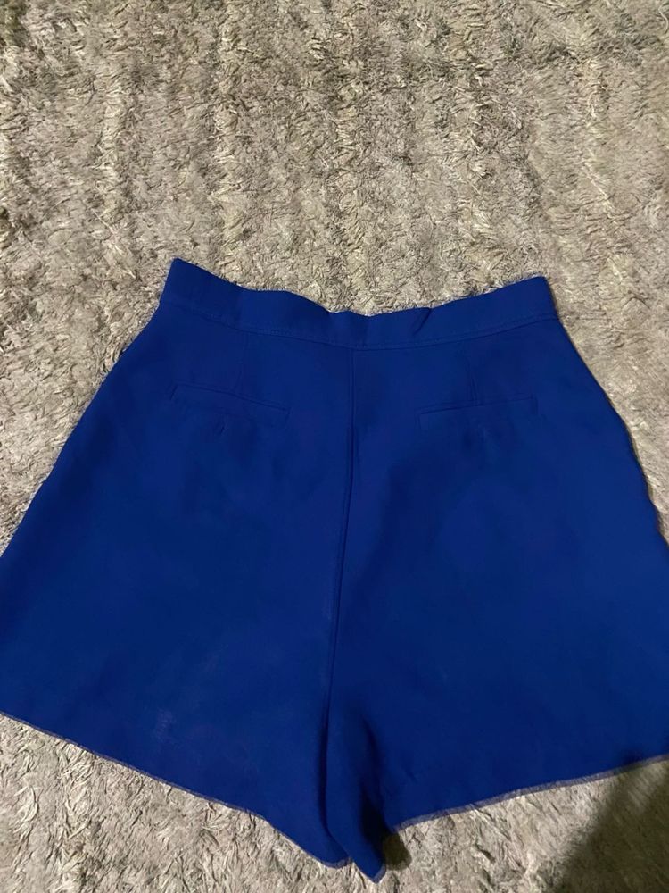 Royal Blue Tailored Shorts