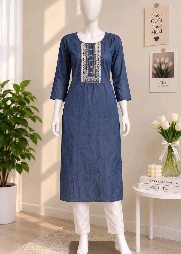 New Formal Kurti Looking Like Denim