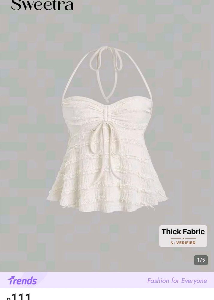 Bow Halter Neck Top 🤍