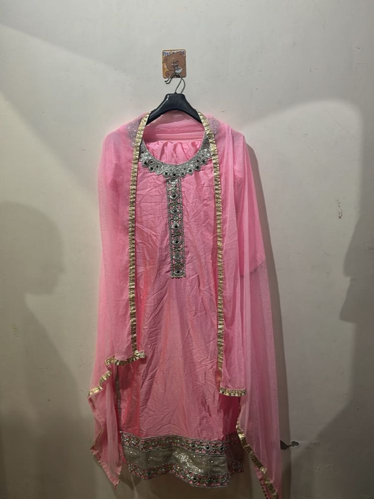 Elegant Pink Kurta Set with Dupatta