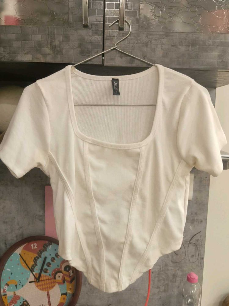 Cream Corset Style Top