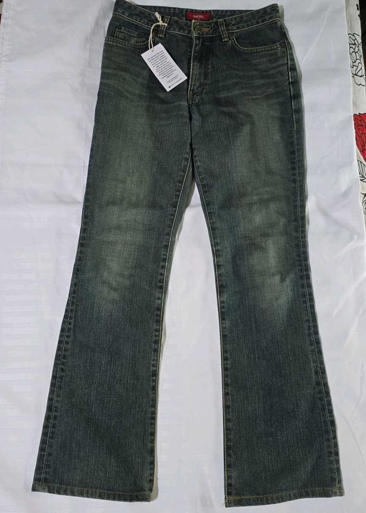 Vintage Dark Wash Flare Jeans