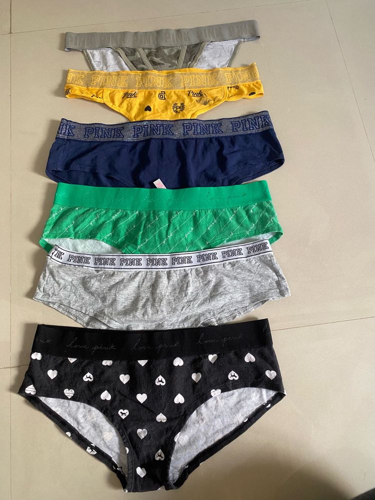 Victoria's Secret Pink Panty Bundle 6