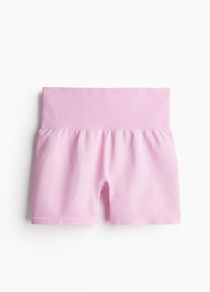 H&amp;M Pink Seamless High Waisted shorts
