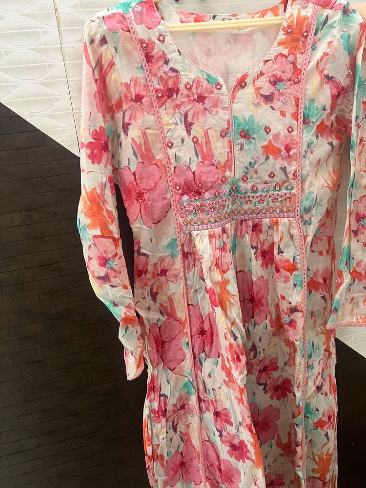 Mul Cotton Kurta Set