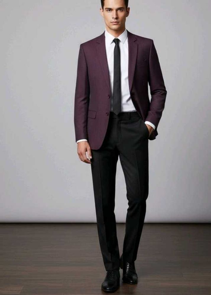 🇮🇳Freedom Sale🇮🇳Stylish Burgundy coat pant