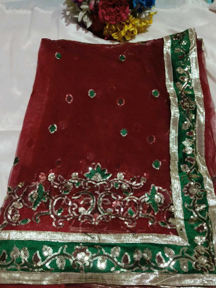 Embellished Net saree with blouse