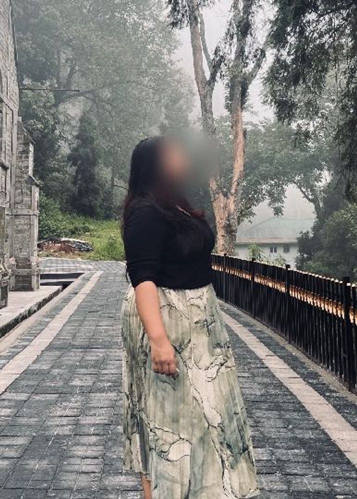Patterned Midi Skirt