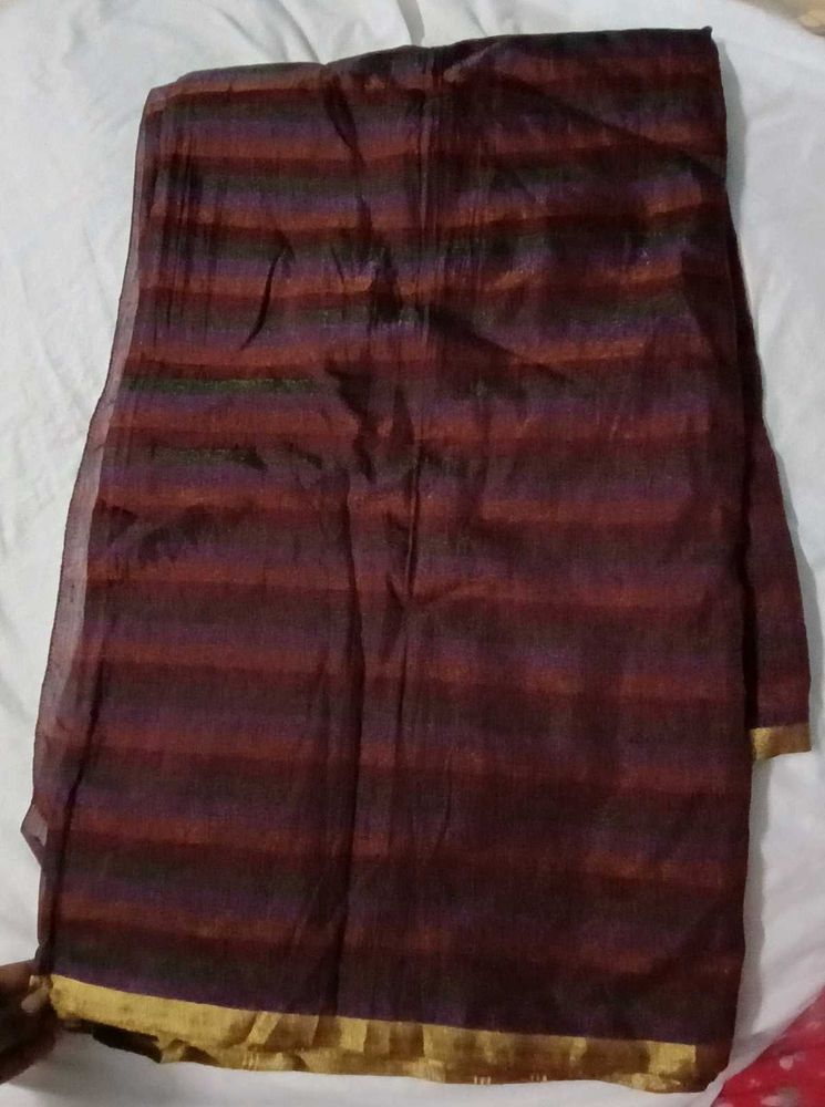striped saree