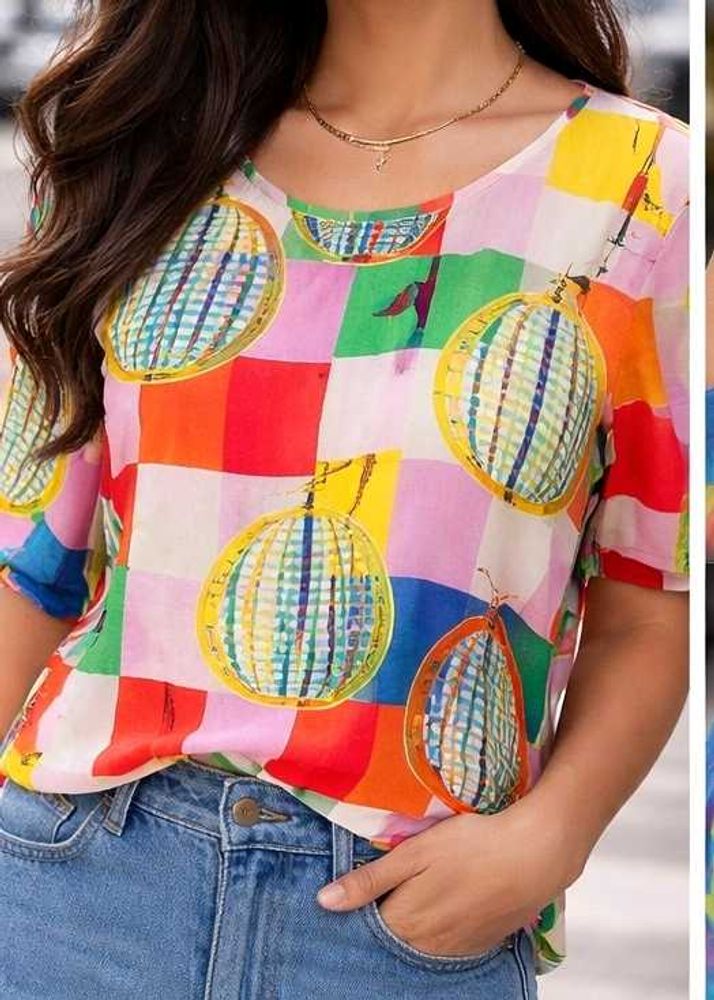 Colorful Patchwork Top