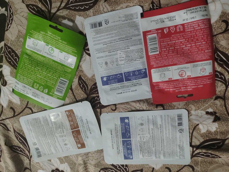 Sheet Masks - Pack of 5