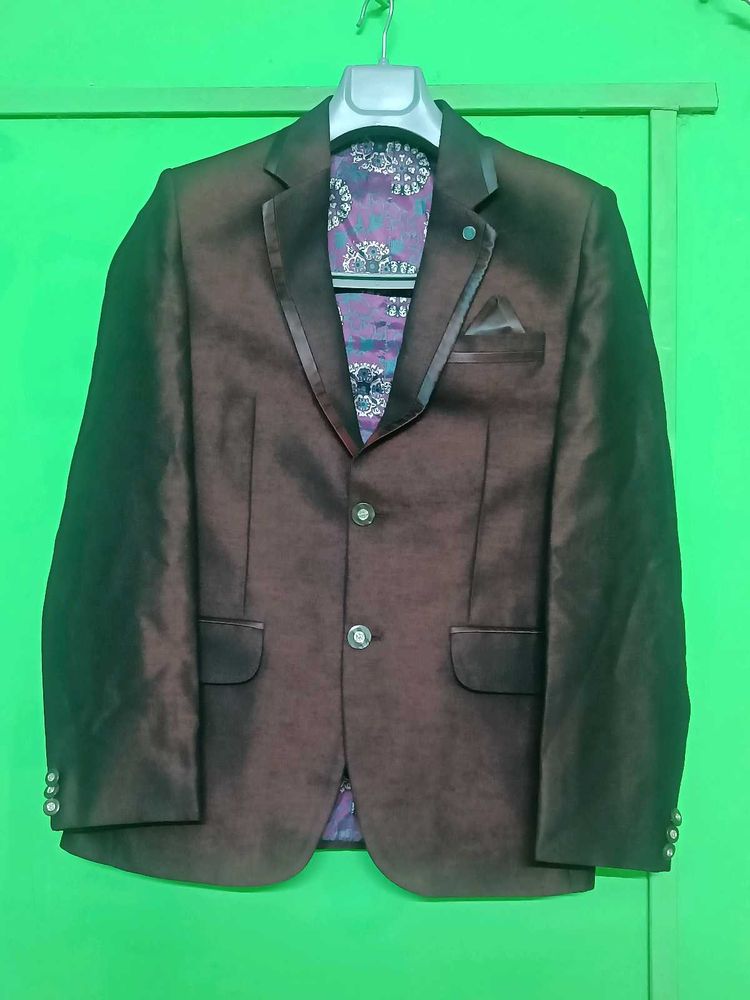 Burgundy Blazer - Size M