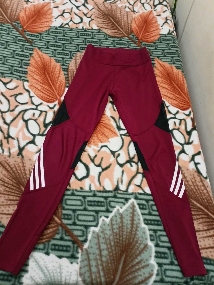 Maroon Athletic Leggings