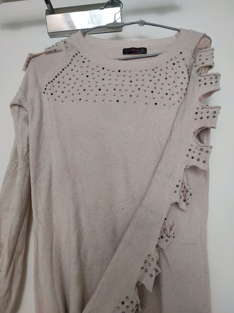 Off White Long Top