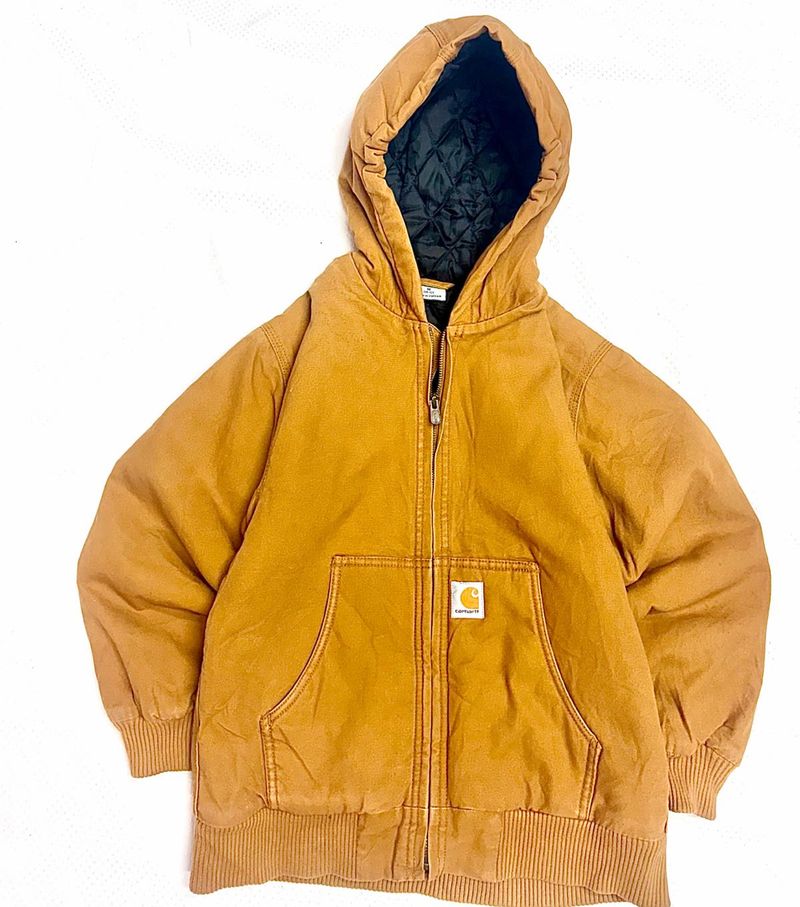 Carhartt Brown Lined Hooded Jacket