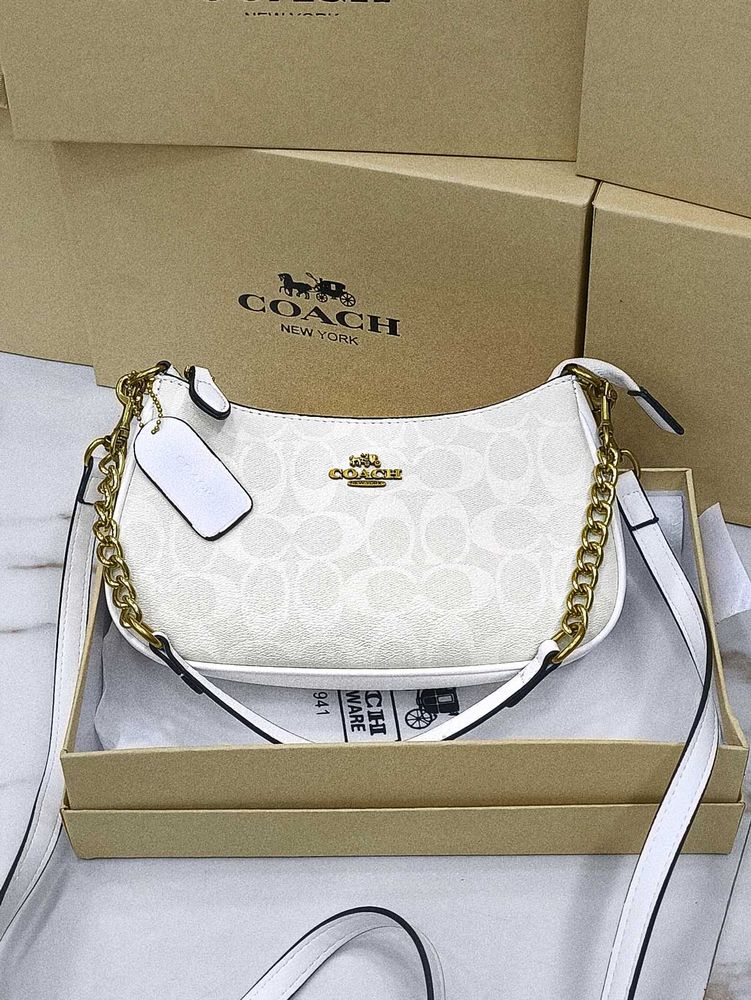 Coach Signature C Monogram Shoulder Bag